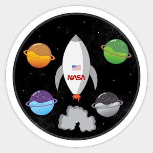 Space Travel Sticker